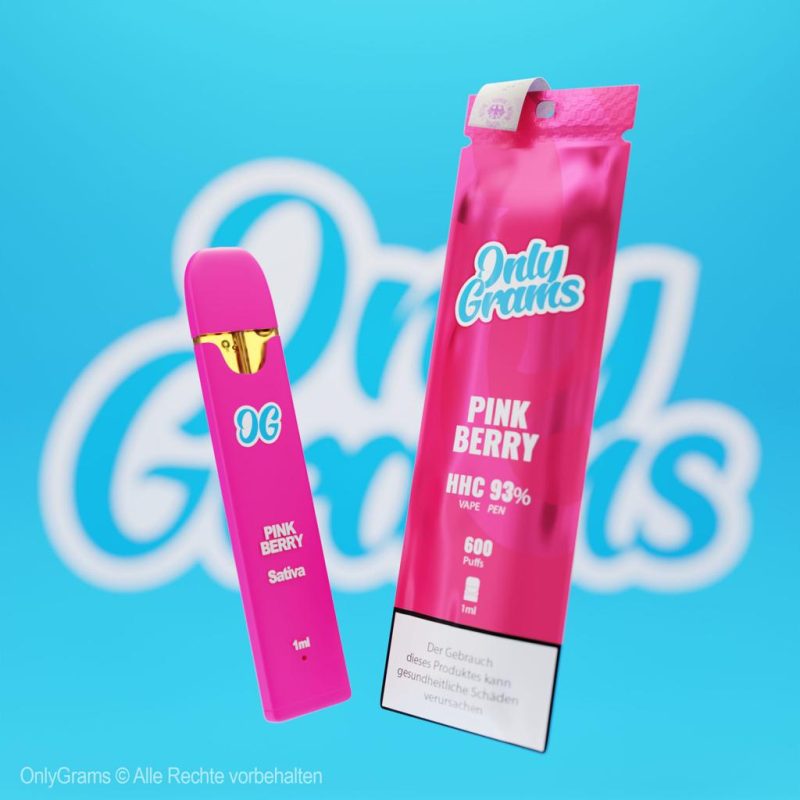 Only Grams Pink Berry - HHC Disposable Vape 1ml